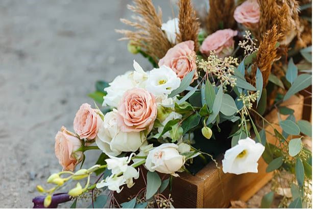Fake flowers for wedding centerpieces