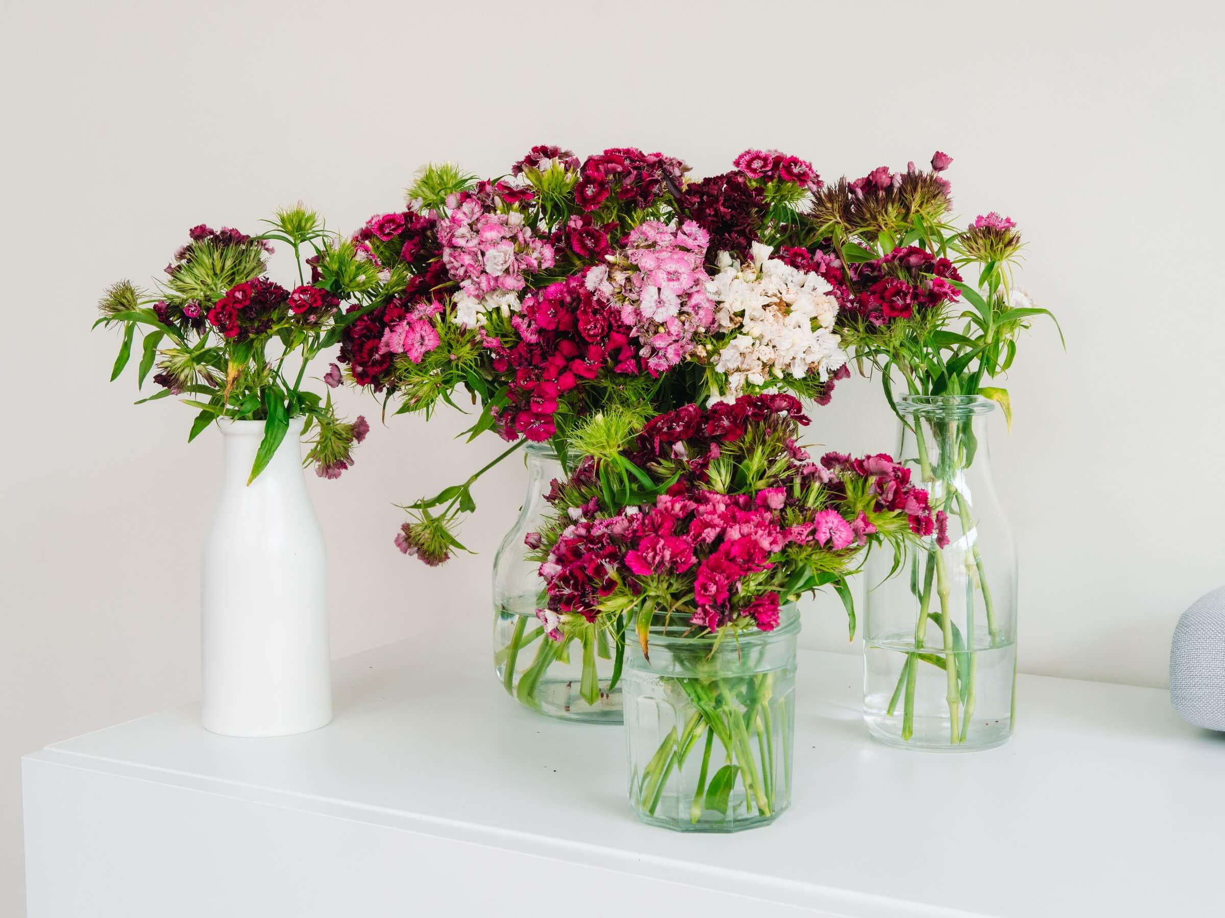 Flowers in a Glass Vase