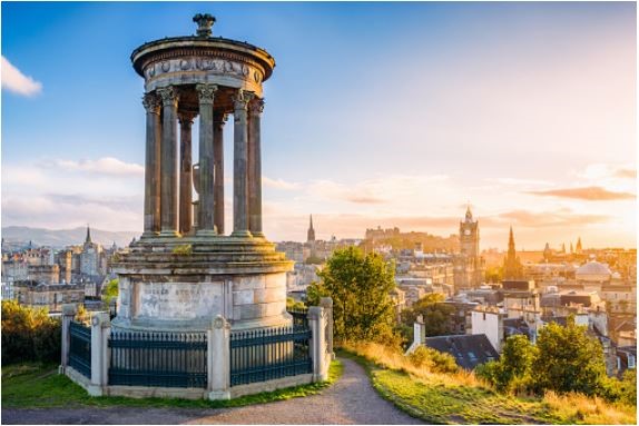 View Of the historic Edinburgh